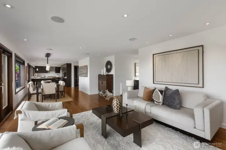 Large open plan living space