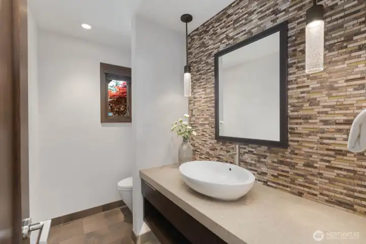 Main floor powder room