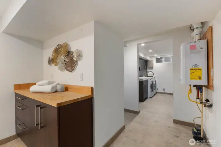 And more storage in the expansive utility room