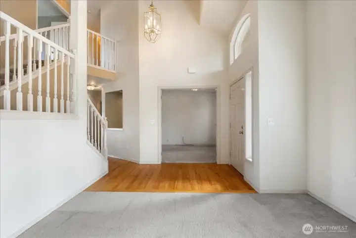 Light and bright with these soaring vaulted ceilings.