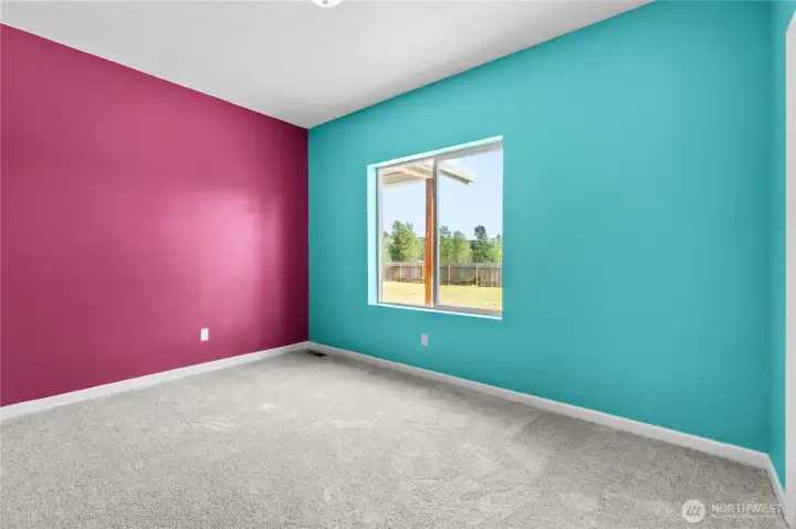 2nd primary bedroom with own bathroom and walk-in closet.