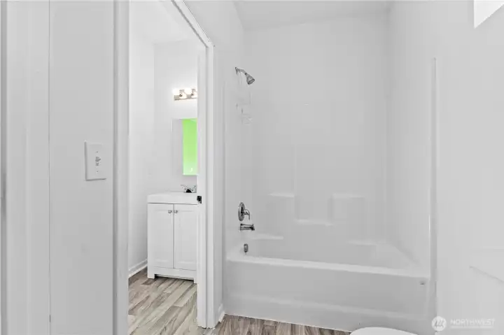 Jack and Jill bathroom.
