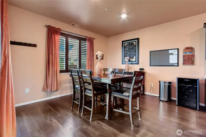 Dining space with plenty of room for entertaining. Dining space with plenty of room for entertaining.