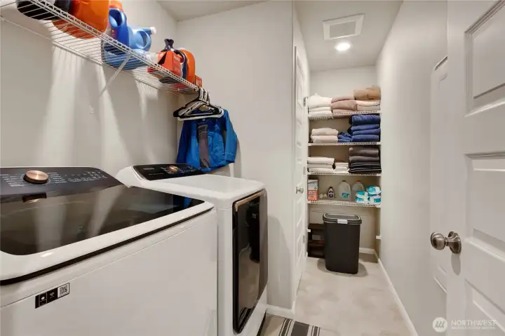 Upstairs laundry room Upstairs laundry room