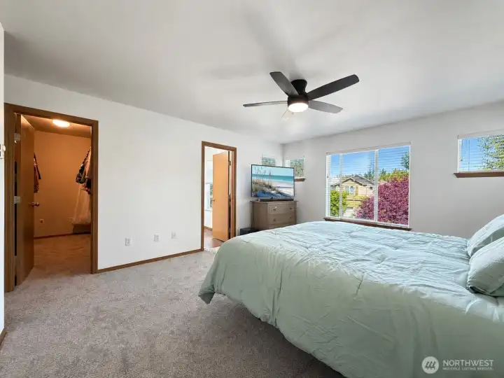 Note the walk-in closet and bath off the primary bedroom.