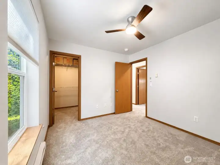 Another view.  Note the walk-in closet.