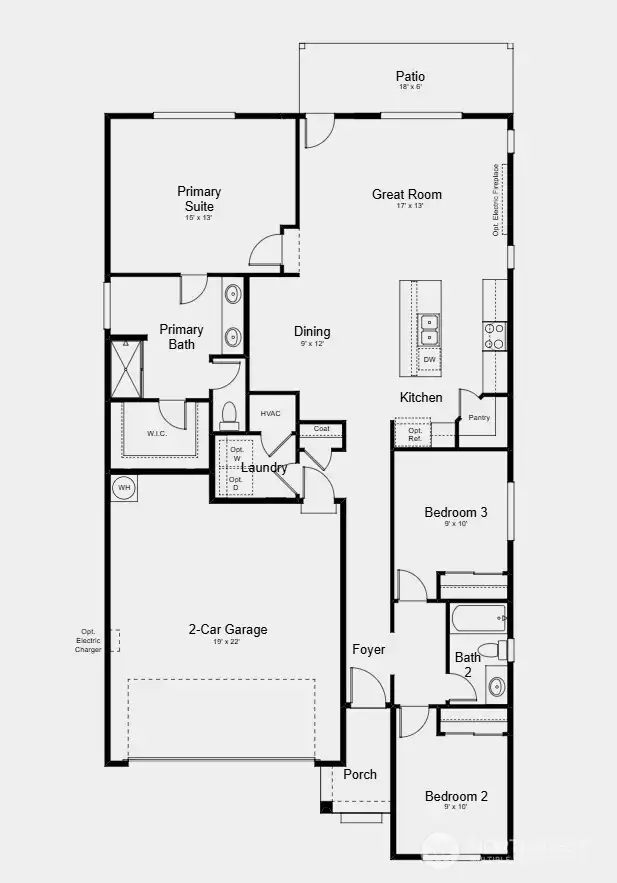 Additional Highlights Include: gas range, large kitchen island, and fully fenced and landscaped yard.