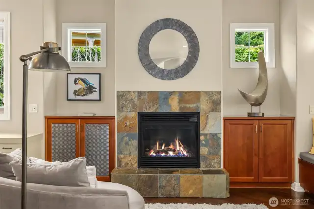 3 gas fireplaces!