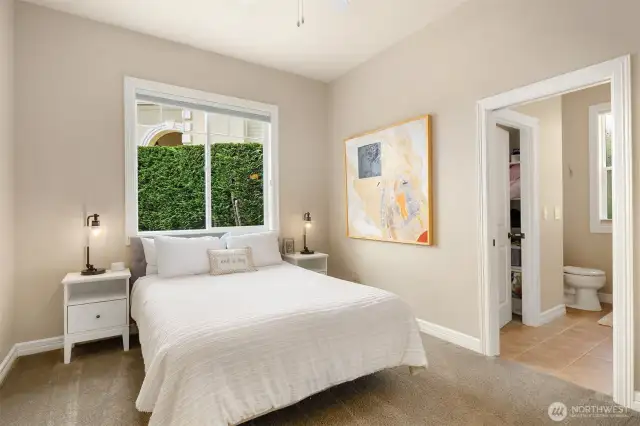 3rd bedroom on the main floor also en-suite with a walk in closet