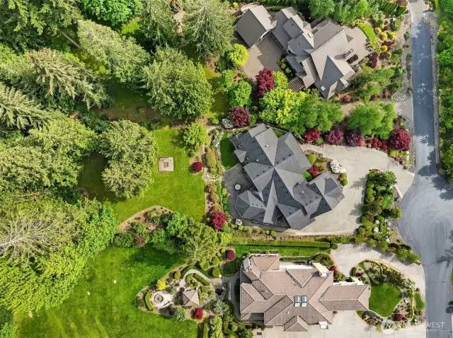 Street of Dreams gated community of custom homes. The Highlands at Tiger Mountain.