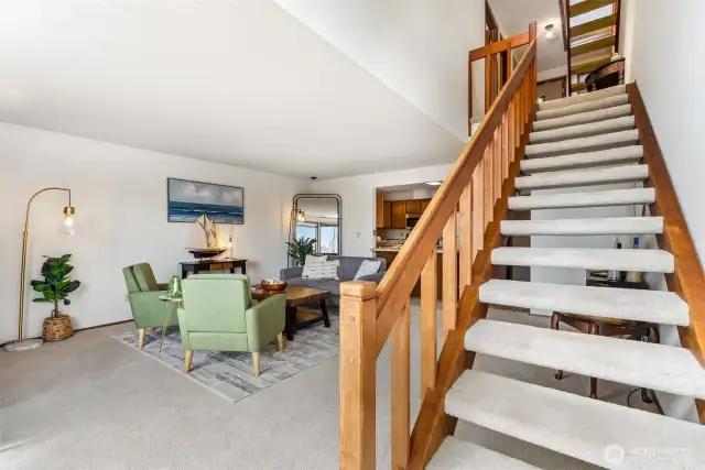 Main floor stairs up to 2nd floor.