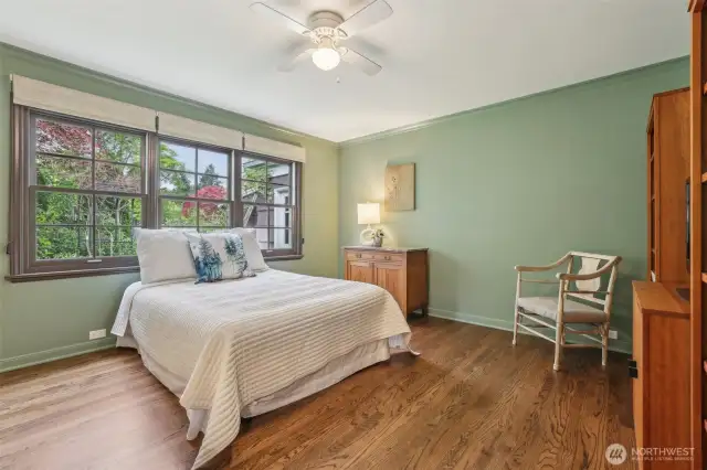 Second main level bedroom or office. Large west facing windows