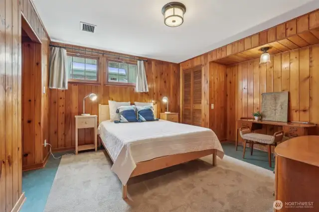 Lower level bedroom with private 3/4 bath