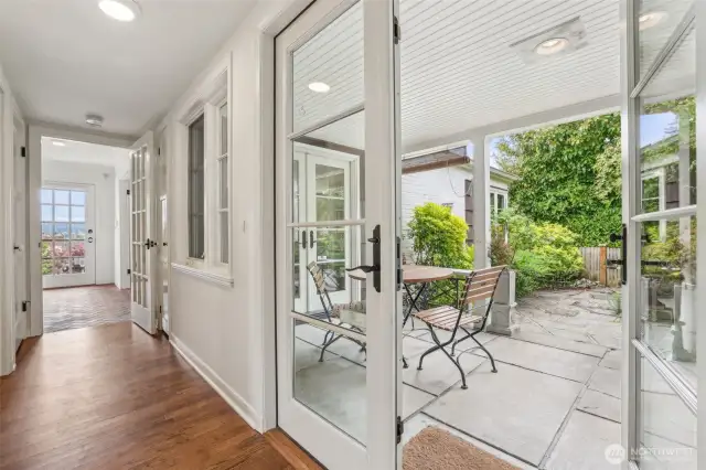 French doors to Loggia