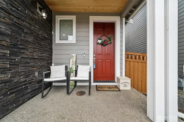Welcoming front porch