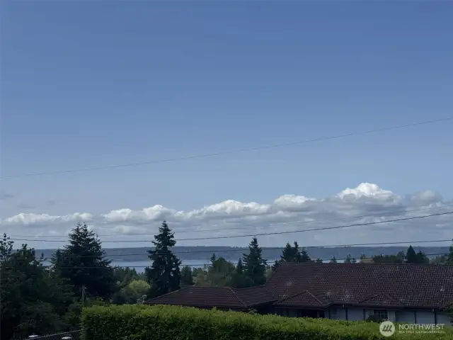 Sound and Mountain Views from Living Room