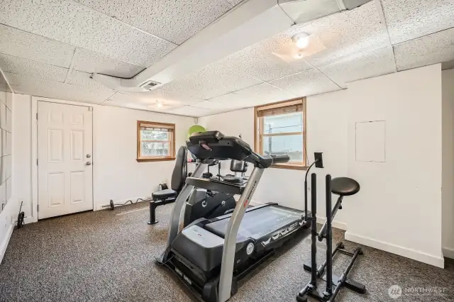 Downstairs Bedroom #2: Used as workout room