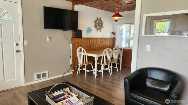 Dining area off of kitchen