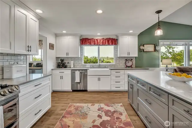 Large gourmet kitchen