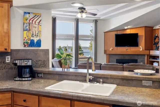 Do your dishes and look out at the view