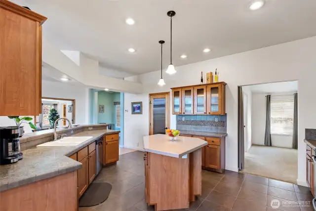 Open Kitchen with walk-in pantry