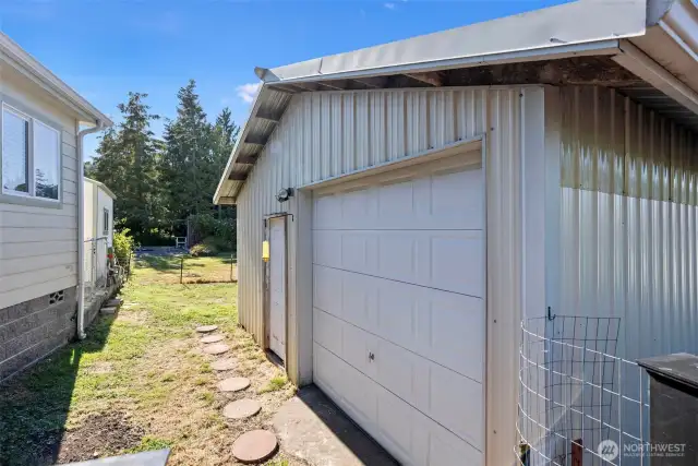 Garage with storage loft