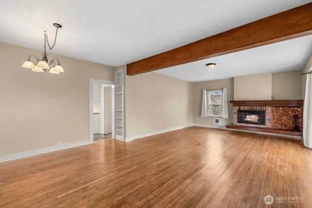 Dining and living room -- great open space.
