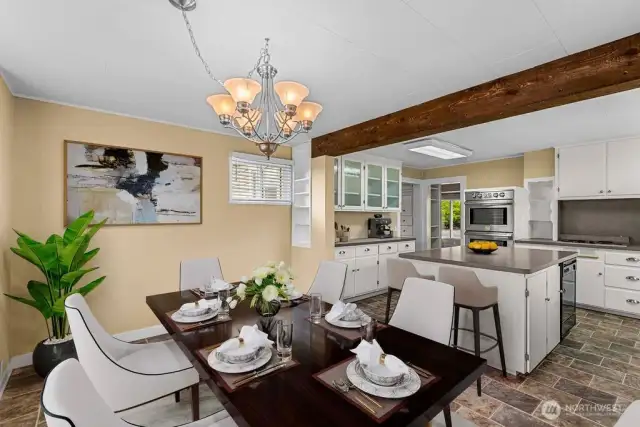 Another eating space off of the kitchen--virtual staging.