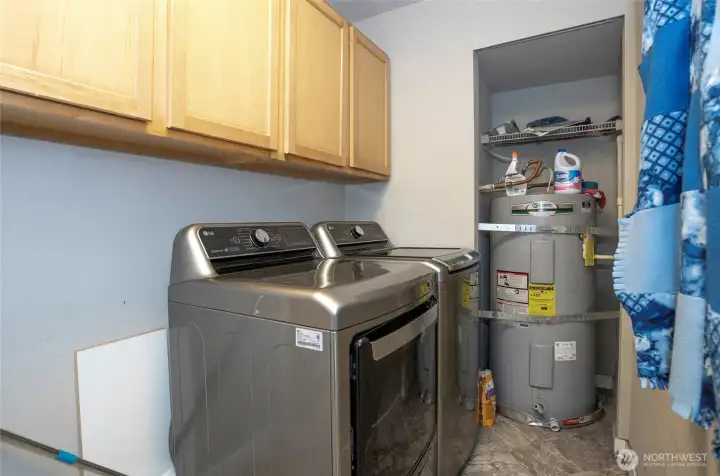 Enjoy the ease of a main level utility room— delivers ease for everyday living
