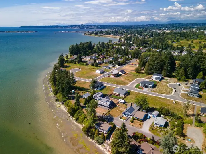 Another aerial of the development that now has several additional homes in it.