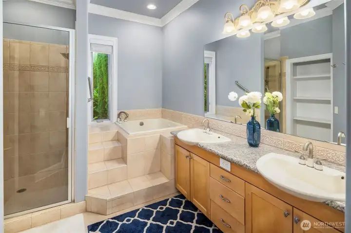 Main level Jr primary has a full bathroom and walk-in closet