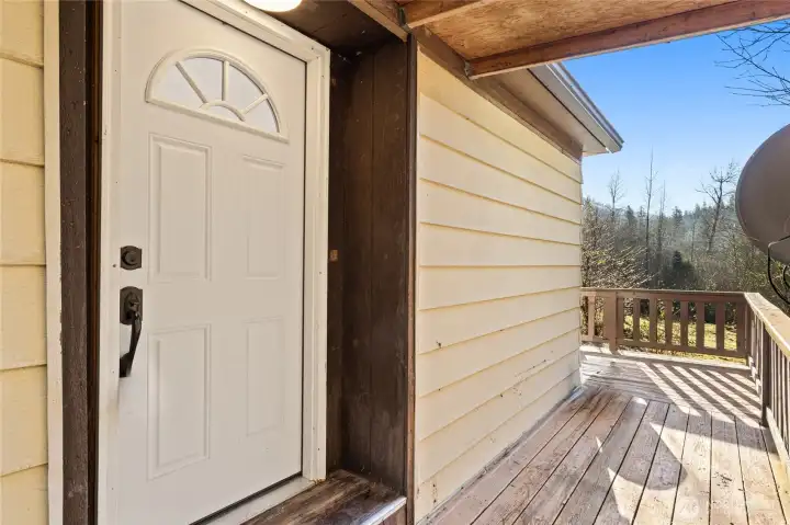 Covered Front entrance of Home!