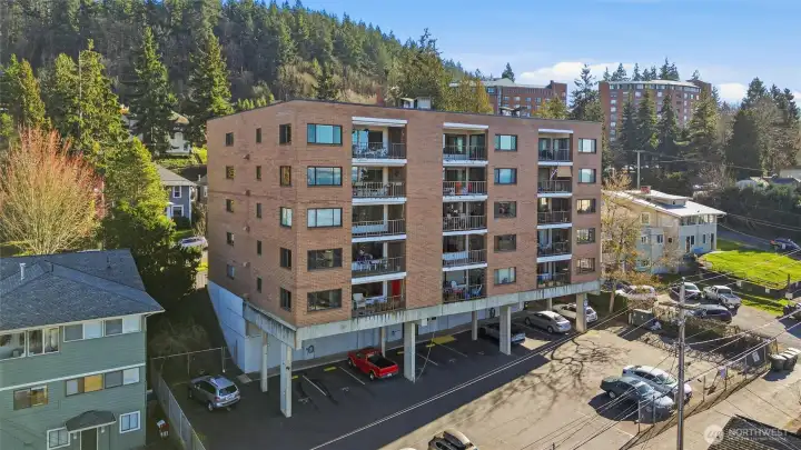 Reserved covered and uncovered parking spaces