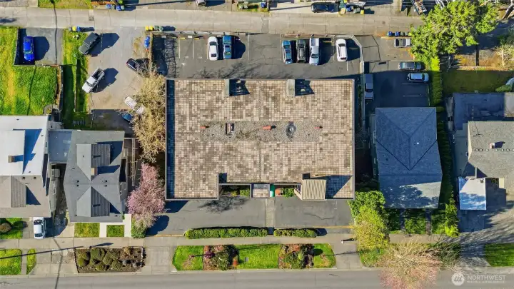 Recently updated roof area