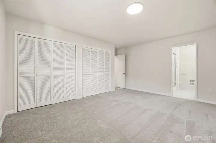 Primary bedroom closets