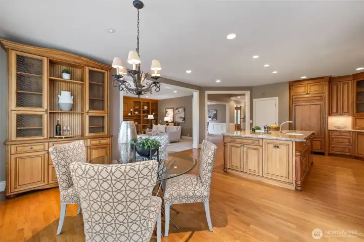 Casual dining space.