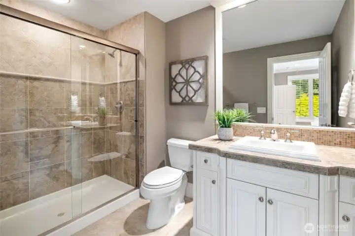 Main floor 3/4 bath.