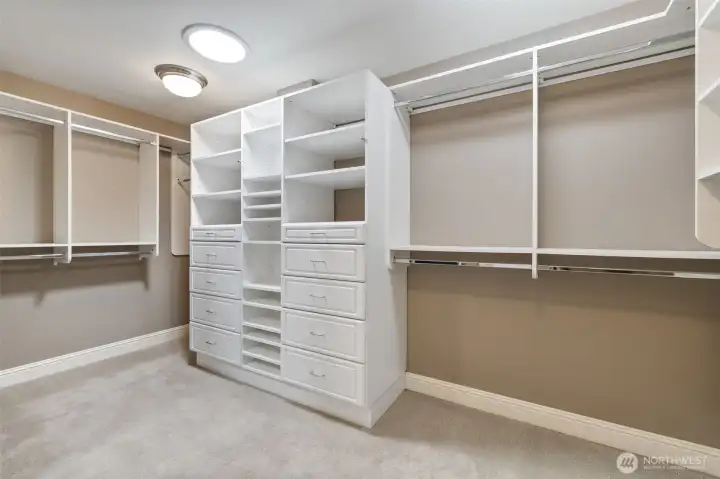Large walk-in closet.
