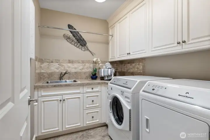 Second floor laundry room.