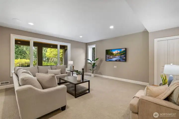 Lower level bonus room.