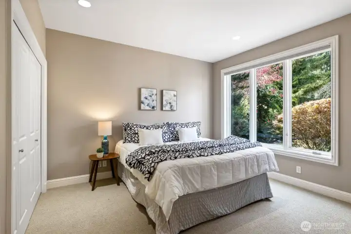 Lower level secondary  bedroom.