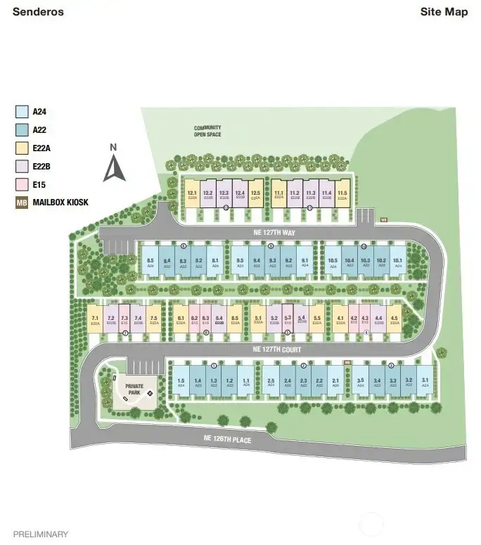 Senderos Site Map