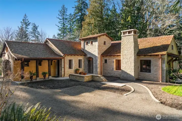 Authentic European architecture brought to life through historic materials and master craftsmanship.