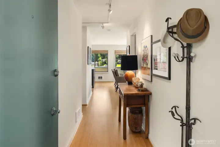 Front door opens to a foyer leading to living space. Front door opens to a foyer leading to living space.