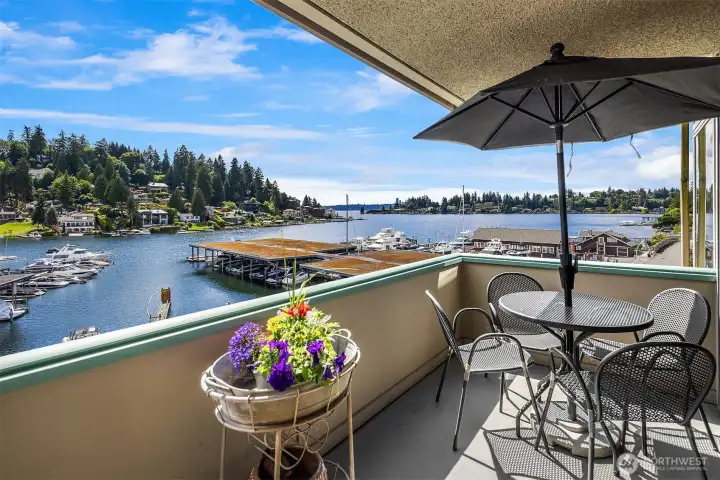 Covered deck ideal for sunset views & watching boats drift through the bay. Covered deck ideal for sunset views & watching boats drift through the bay.