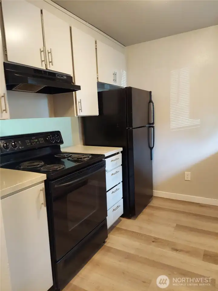 Photo prior to tenant occupancy.
