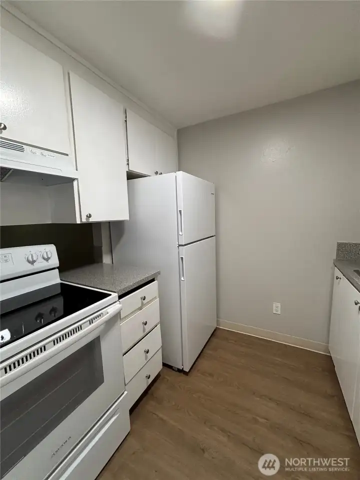 Photo prior to tenant occupancy.