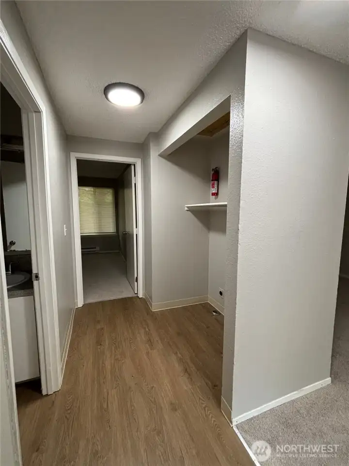 Photo prior to tenant occupancy.