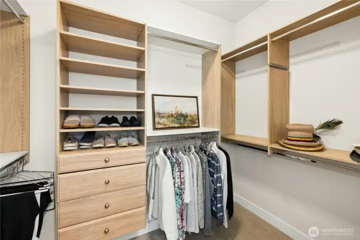 Large primary closet