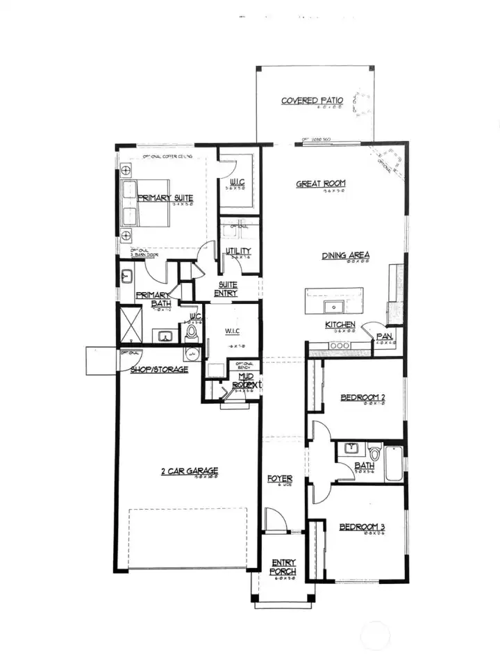 One-Level 3 Bedroom/2 Bath